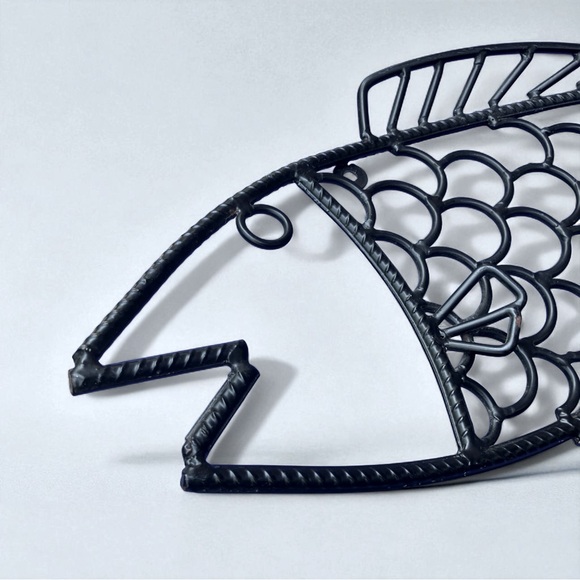 Metal 25.6” X 11” Fish Wall Hanging - Picture 2 of 2